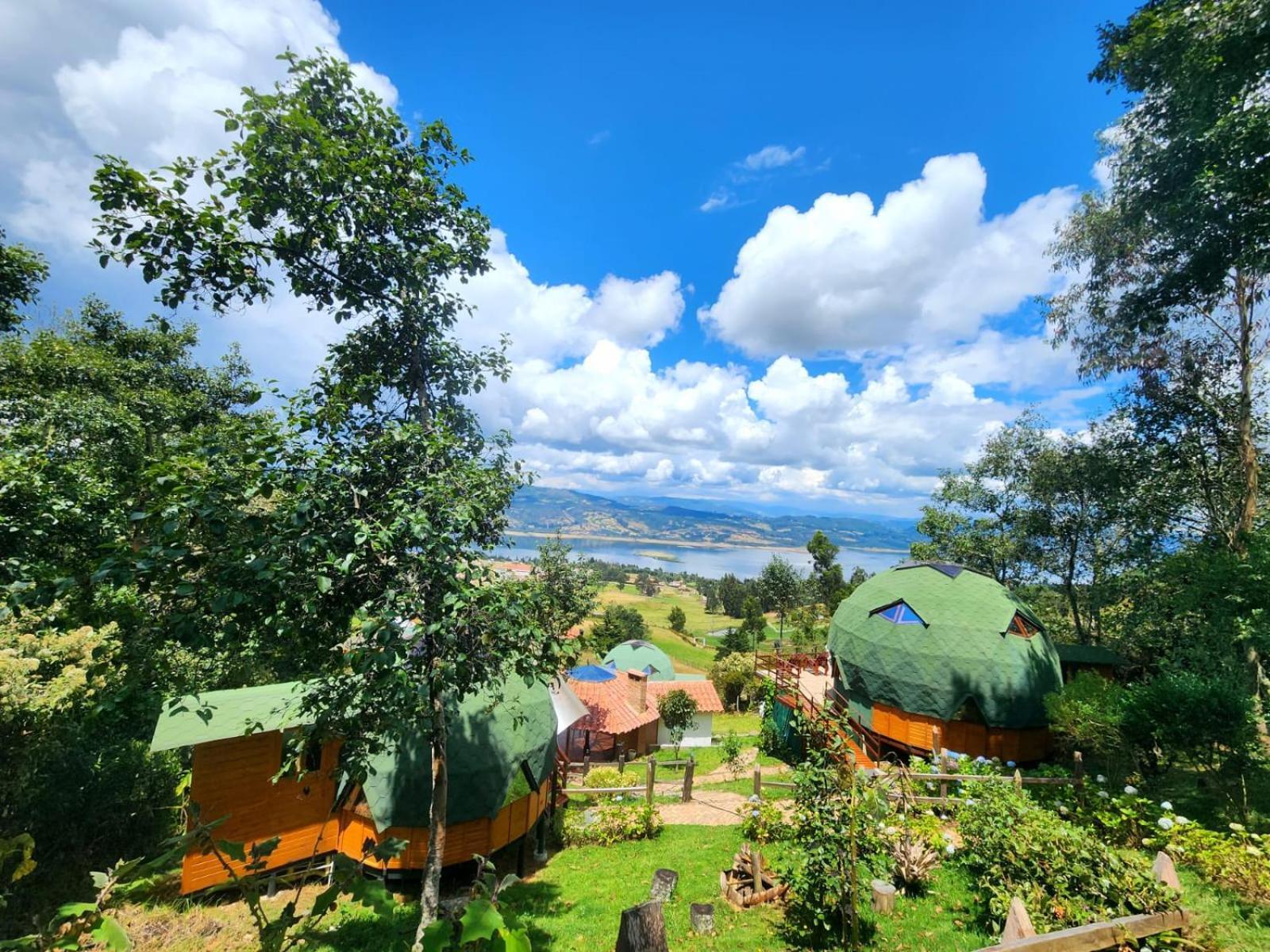 Отель Glamping Sede Campestre Mirador De Pueblo Viejo Гуатавита Экстерьер фото