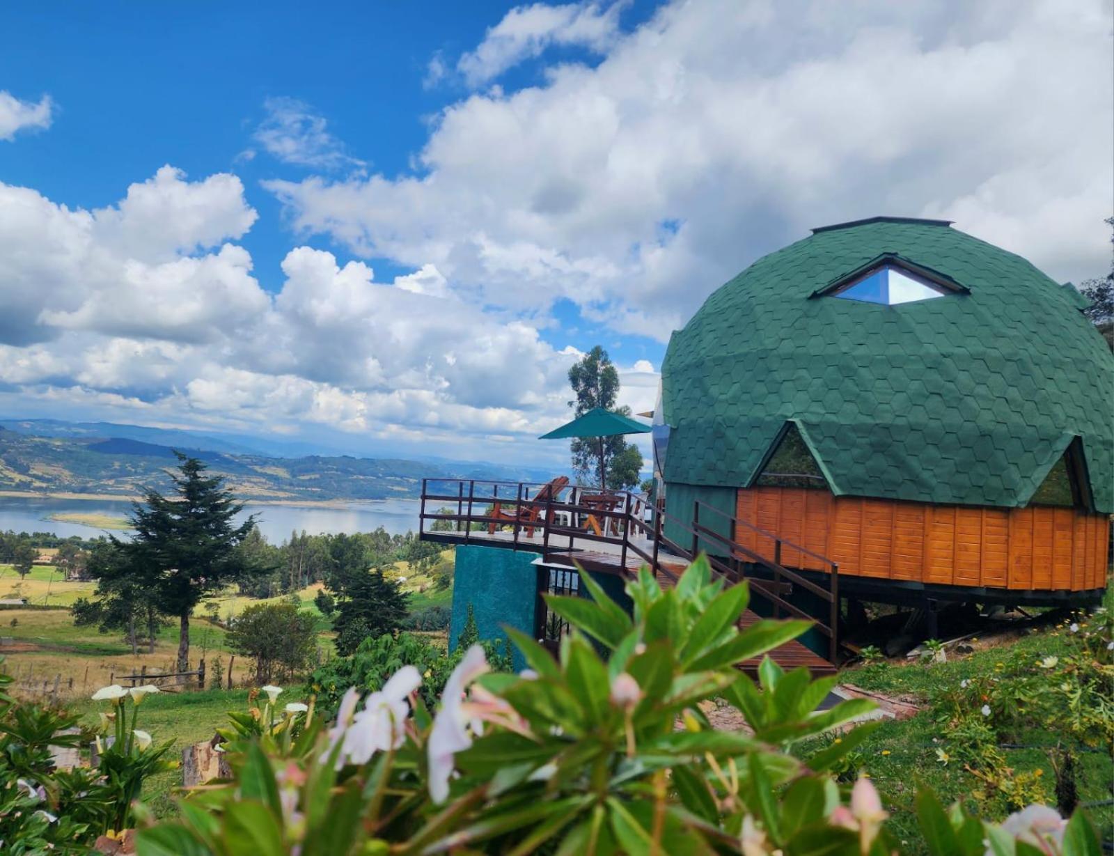 Отель Glamping Sede Campestre Mirador De Pueblo Viejo Гуатавита Экстерьер фото